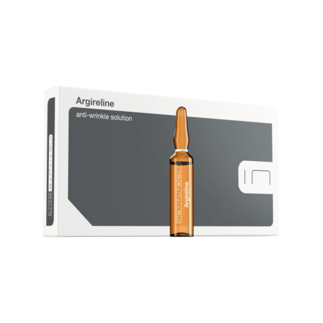 Packaged BCN Argireline anti-wrinkle solution with a visible ampoule, designed to reduce and prevent expression lines non-surgically.