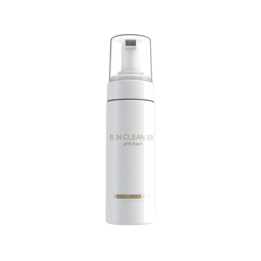 Close-up of BCN Cleanser pH5 foam, gentle skin cleanser for maintaining skin balance.