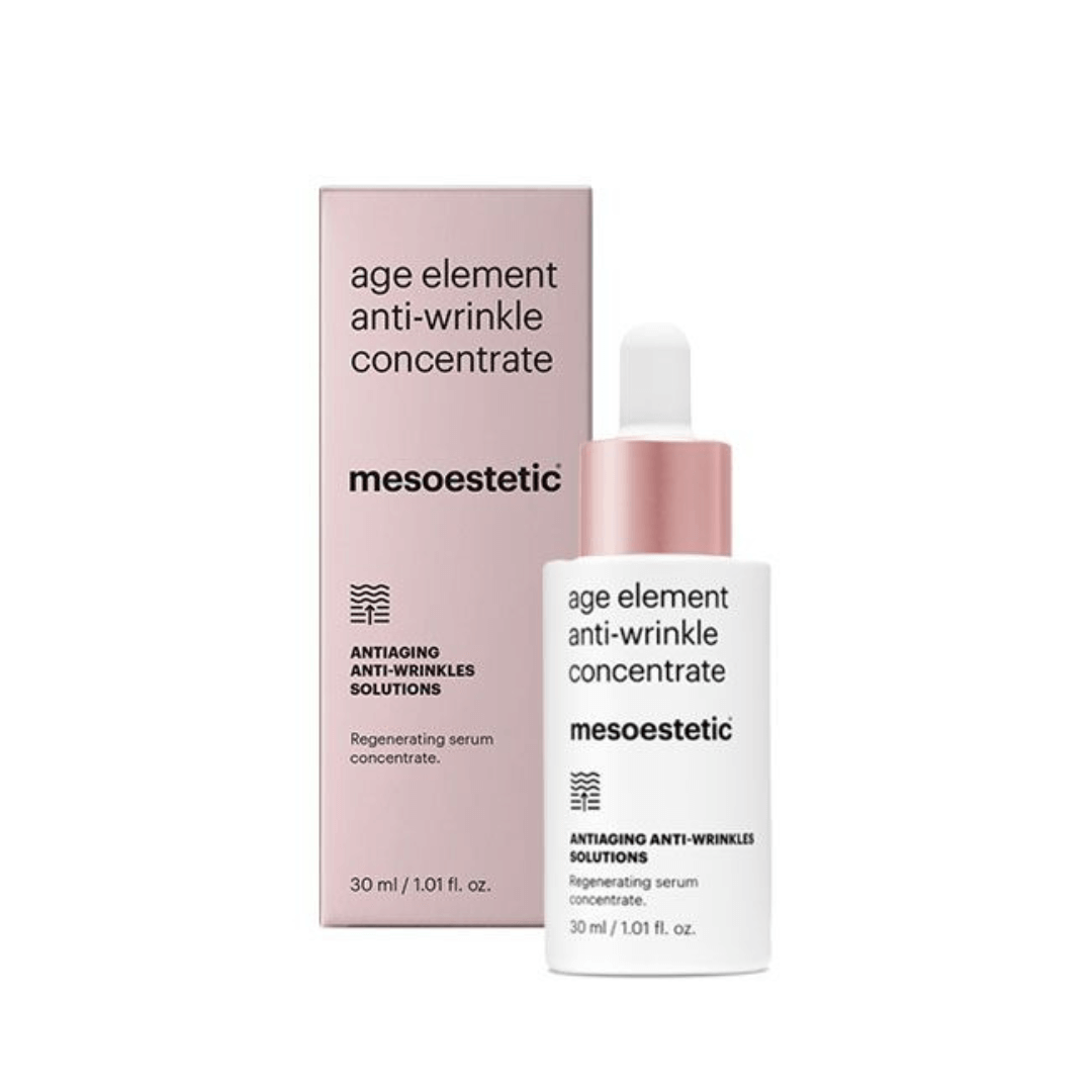 Mesoestetic Age Element Anti-Wrinkle Concentrate 30ml bottle and box packaging.
