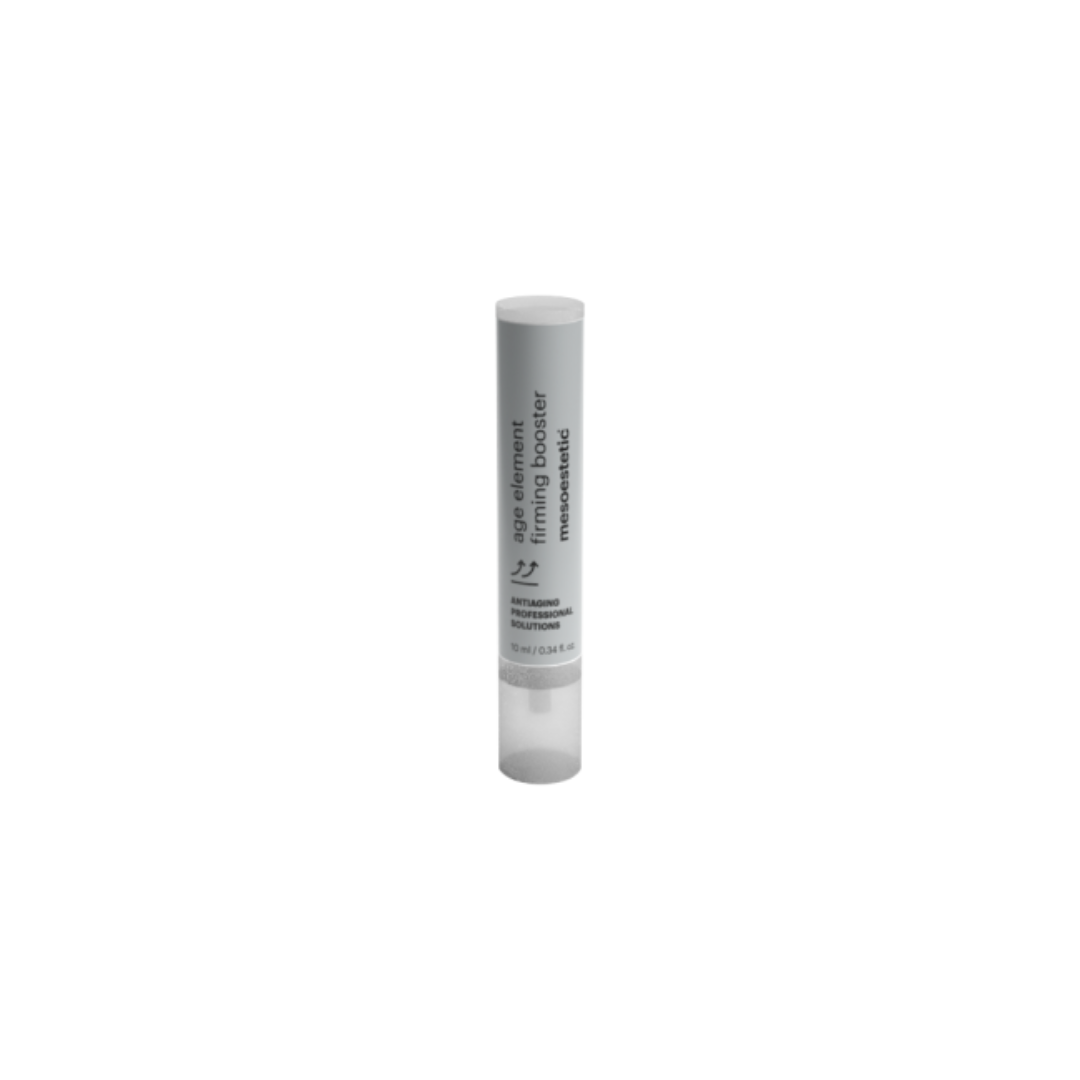 Mesoestetic Age Element Firming Booster 10ml bottle. Firming concentrate with lifting effect for reducing skin flaccidity.
