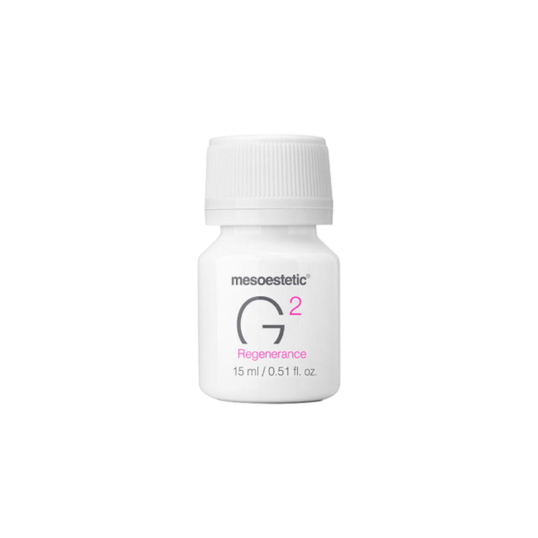 15ml Mesoestetic Genesis G2 Regenerance booster, speeds up skin repair, ideal for post-treatment care.