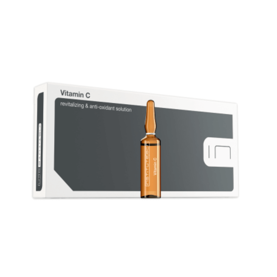BCN Vitamin C packaging with ten 5ml ampoules, treats wrinkles and prevents photoaging.