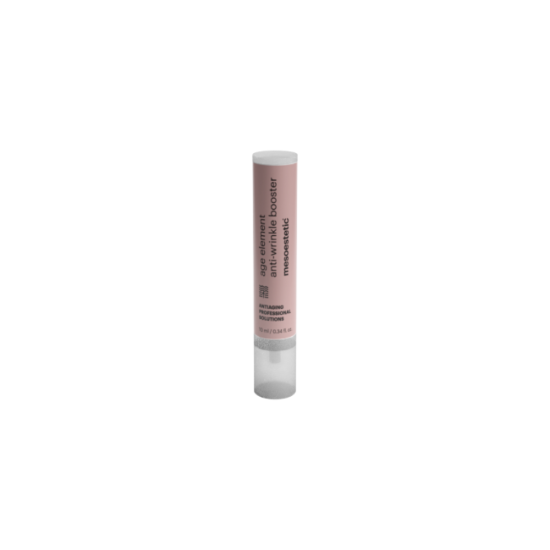 Mesoestetic Age Element Anti-Wrinkle Booster 10ml bottle, close-up of the anti-wrinkle concentrate product.