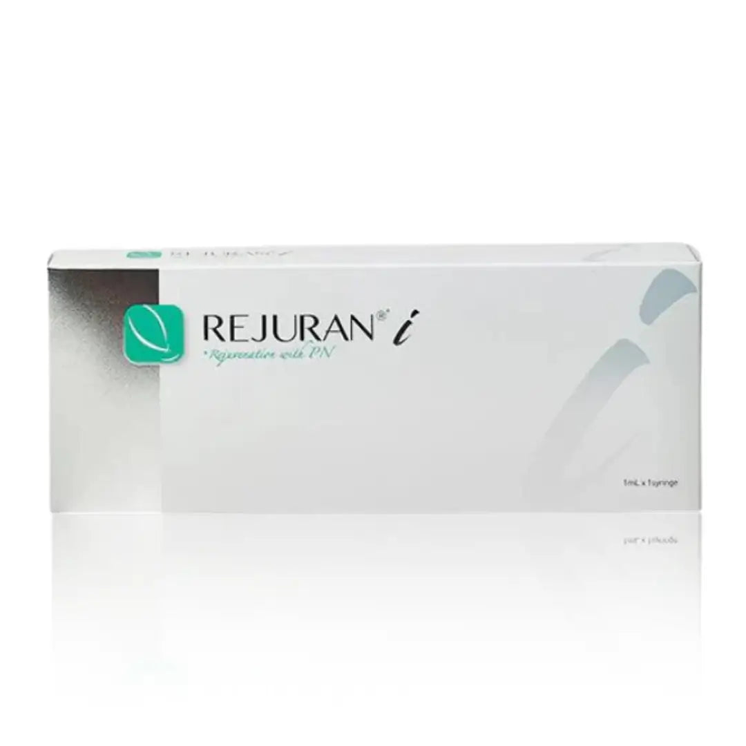 Rejuran I 1ml box with minimalist white and silver design.