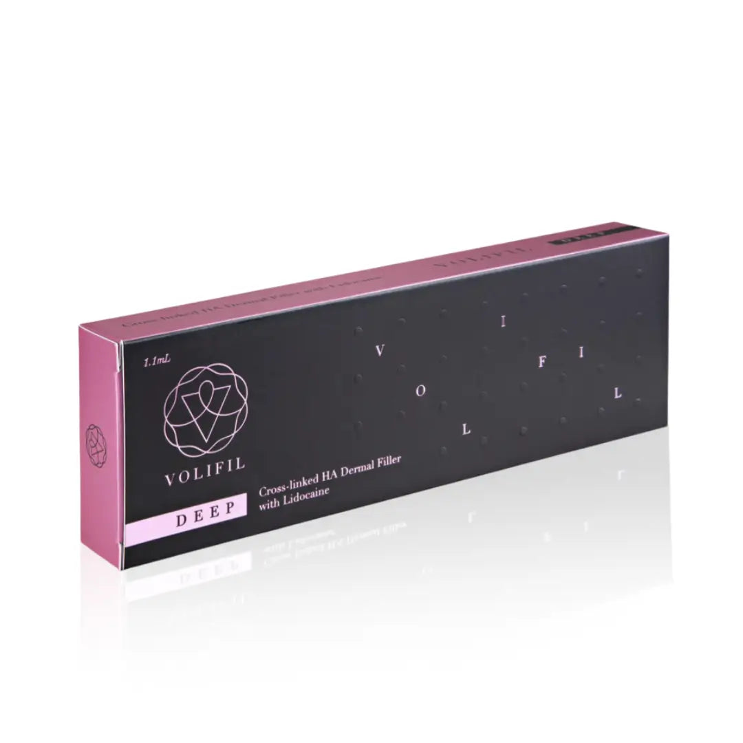 Volifil Deep 1.1ml packaging box, a filler for improving deep folds and natural volume in areas with frequent movement.